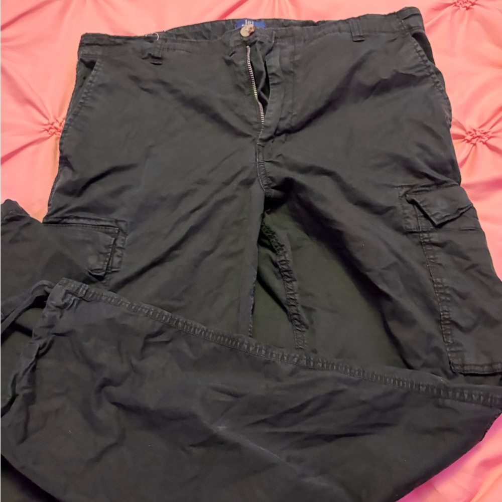 George Men's Black Cargo Pants
